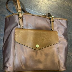 Michael Kors Brown and Tan Tote Bag